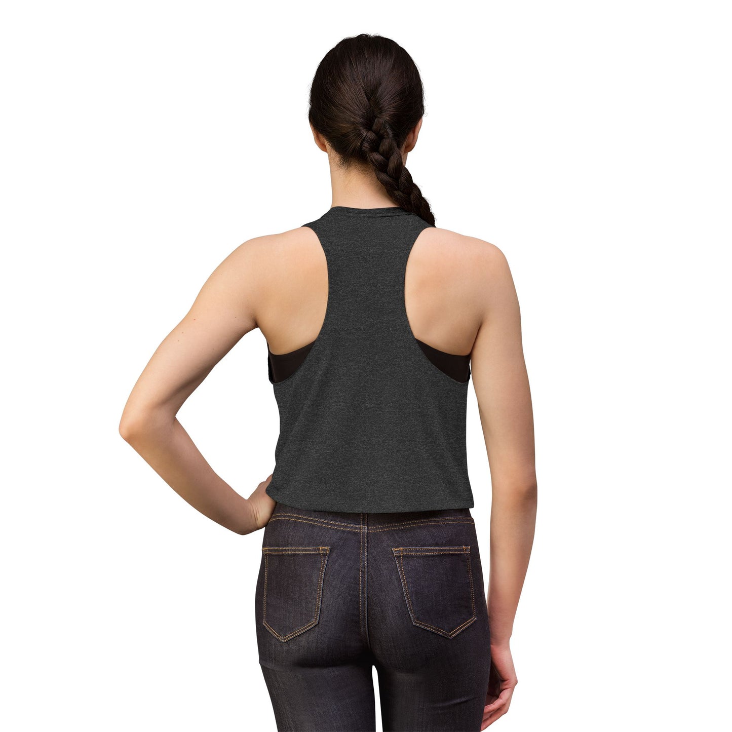 Navy 'Uber for Marines' Women's Cropped Tank Top