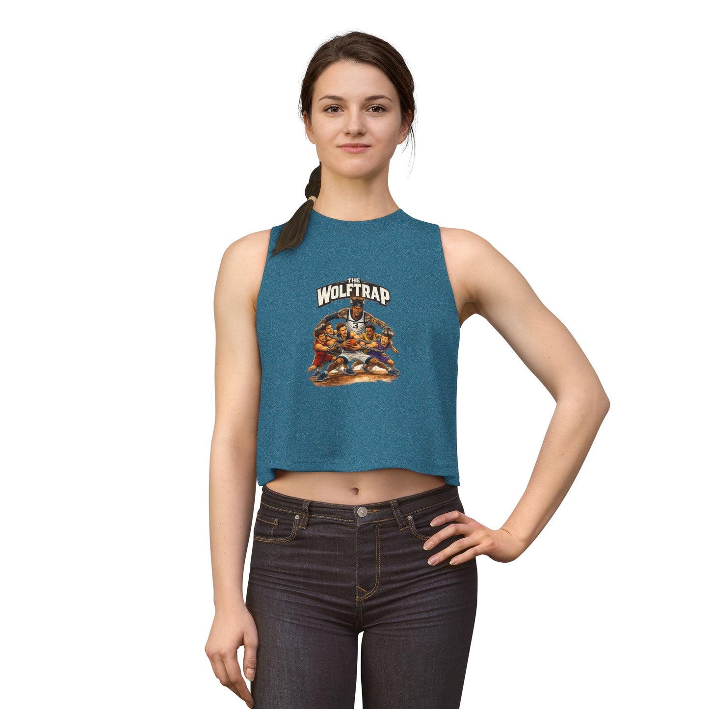 ‘The Wolftrap’ Women's Crop Top Tank