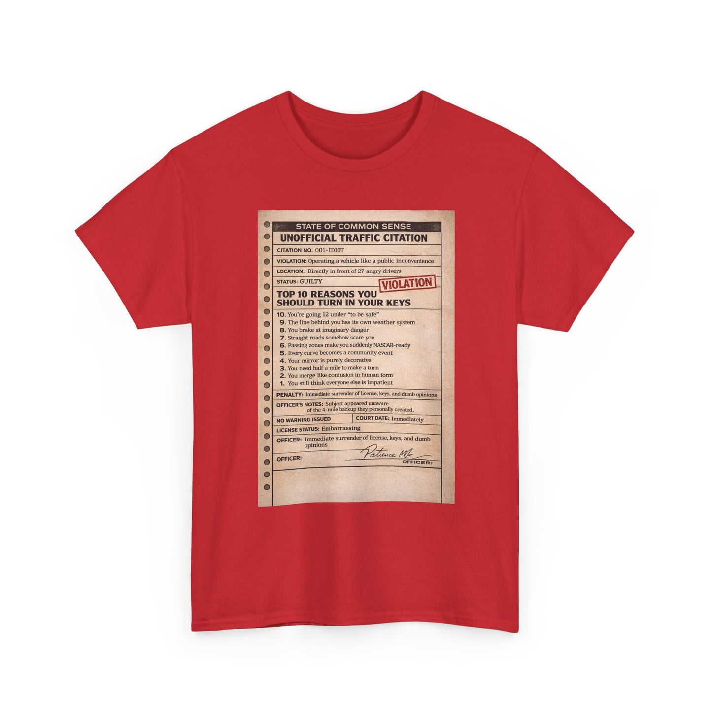 ‘You Can’t Drive’ tee