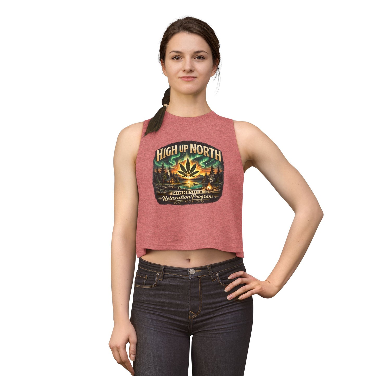 ‘High Up North’ Women’s Crop Top Tank