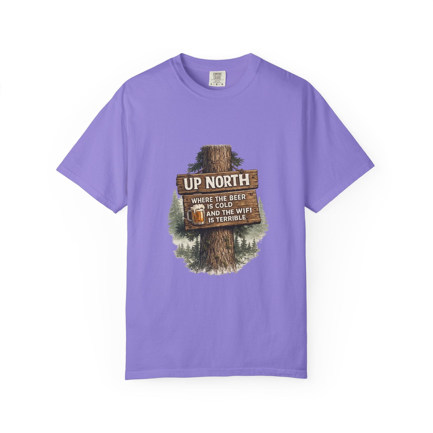 ‘Up North’ Wood Sign Tee