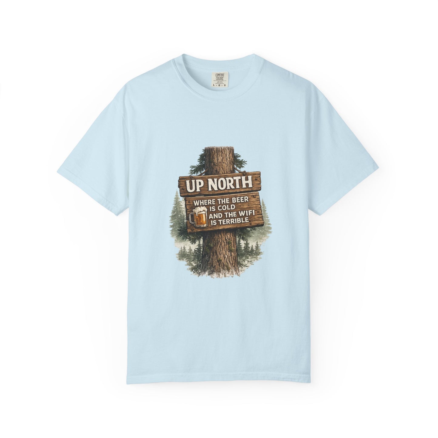 ‘Up North’ Wood Sign Tee