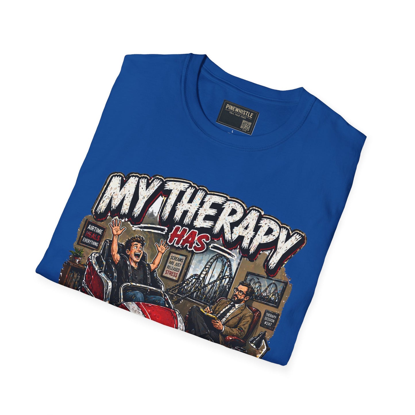 ‘My Therapy Has Restraints' Roller Coaster Tee