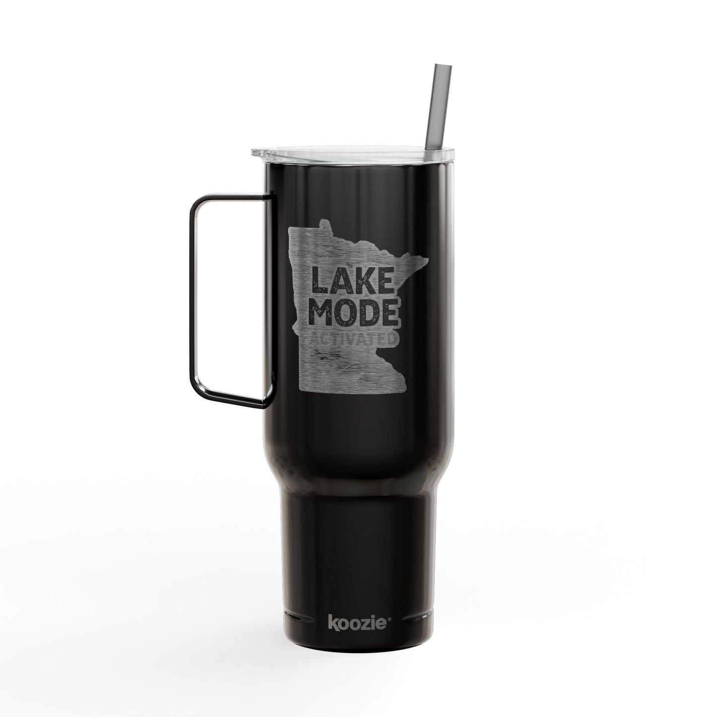 ‘Lake Mode Activated’ Engraved Travel Mug