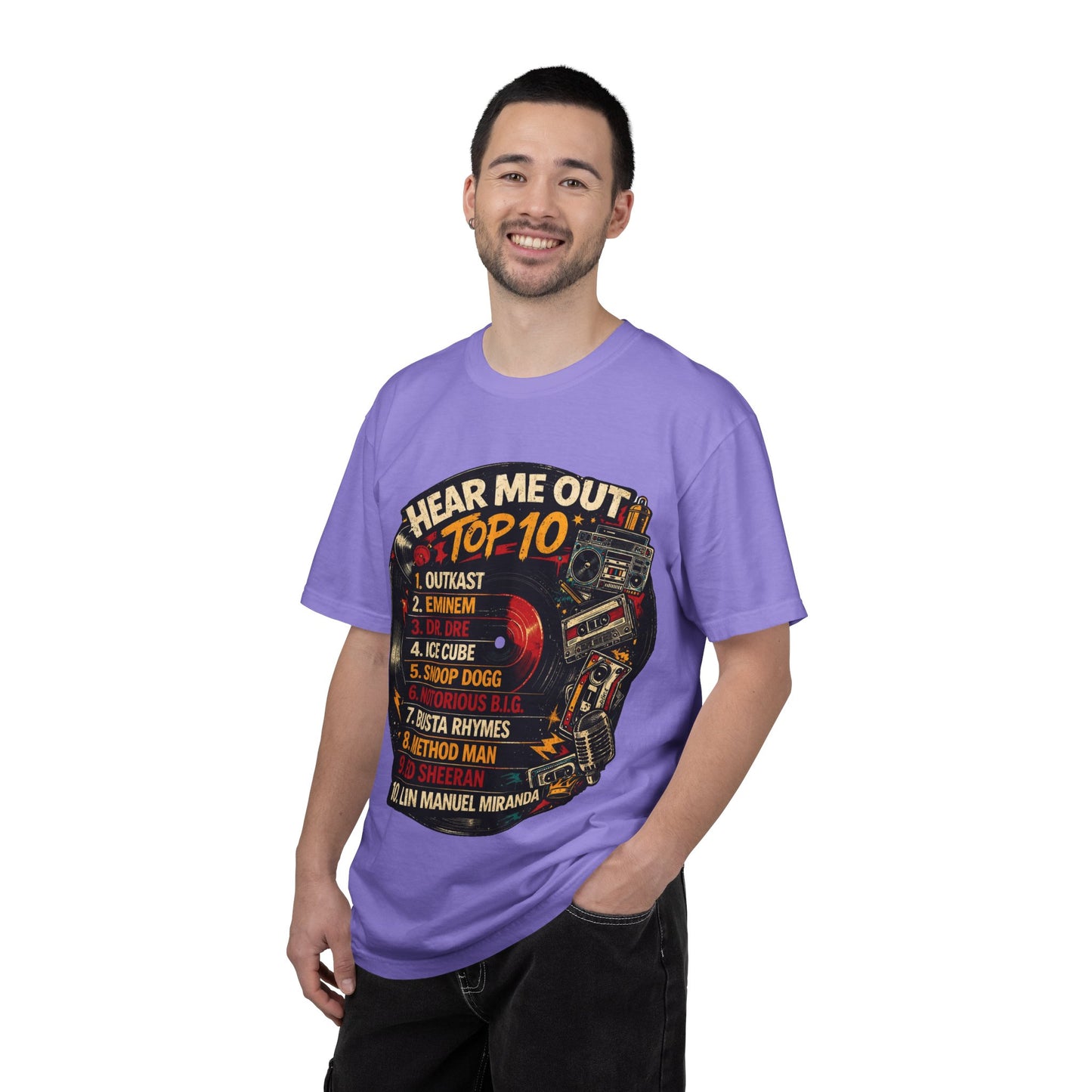 ‘Hear Me Out’ Top 10 Rap Legends Tee