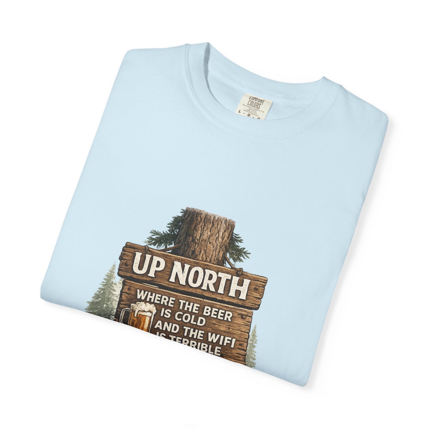 ‘Up North’ Wood Sign Tee