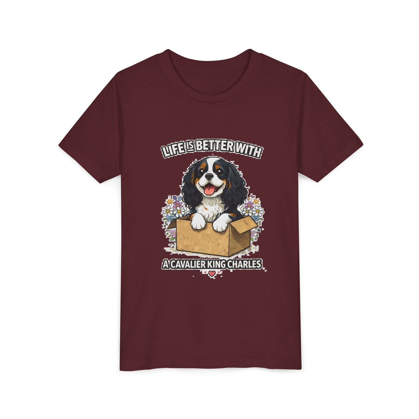 ‘Life Is Better With A Cavalier King Charles’ Youth Tee