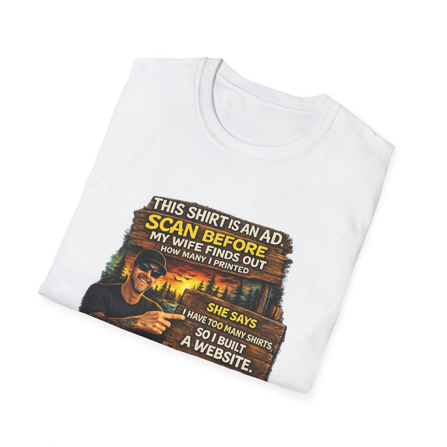 ‘Scan Before My Wife Finds Out’ Graphic Tee