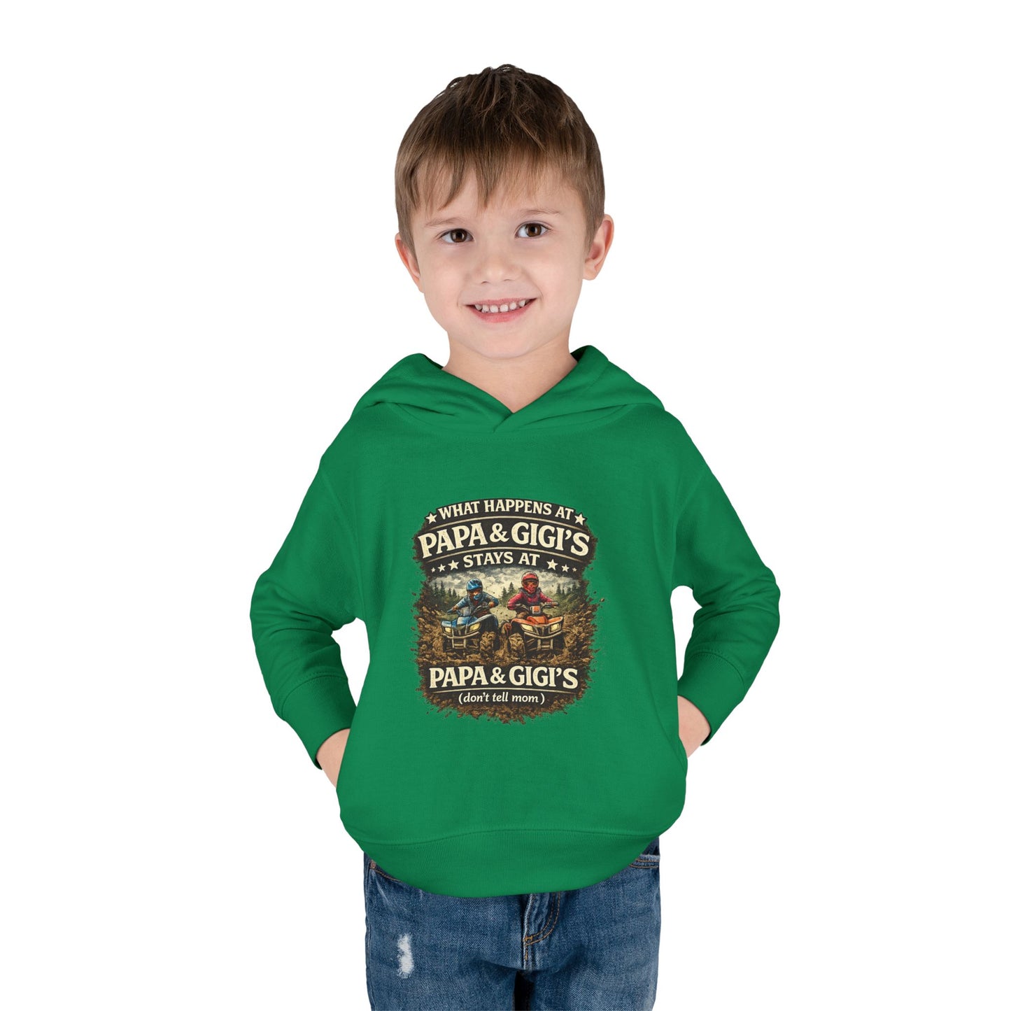 ‘What Happens at Papa & Gigi's Stays at Papa & Gigi's’ Toddler Hoodie