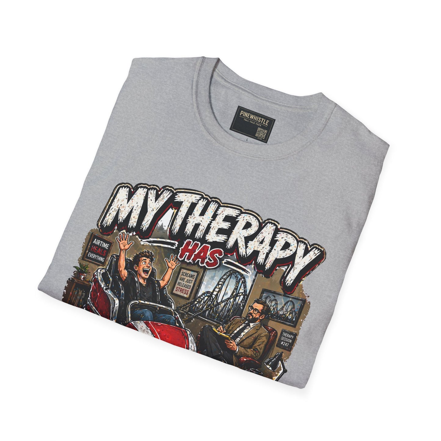 ‘My Therapy Has Restraints' Roller Coaster Tee