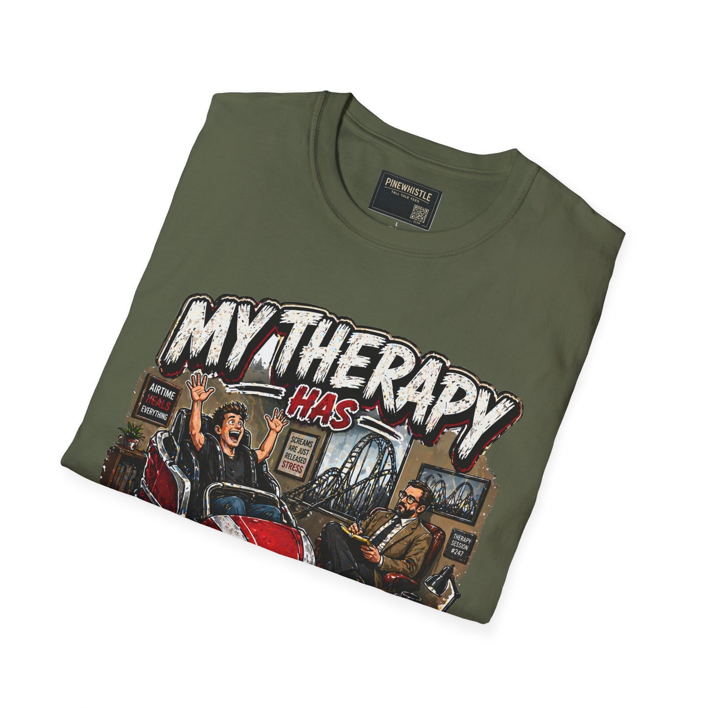 ‘My Therapy Has Restraints' Roller Coaster Tee