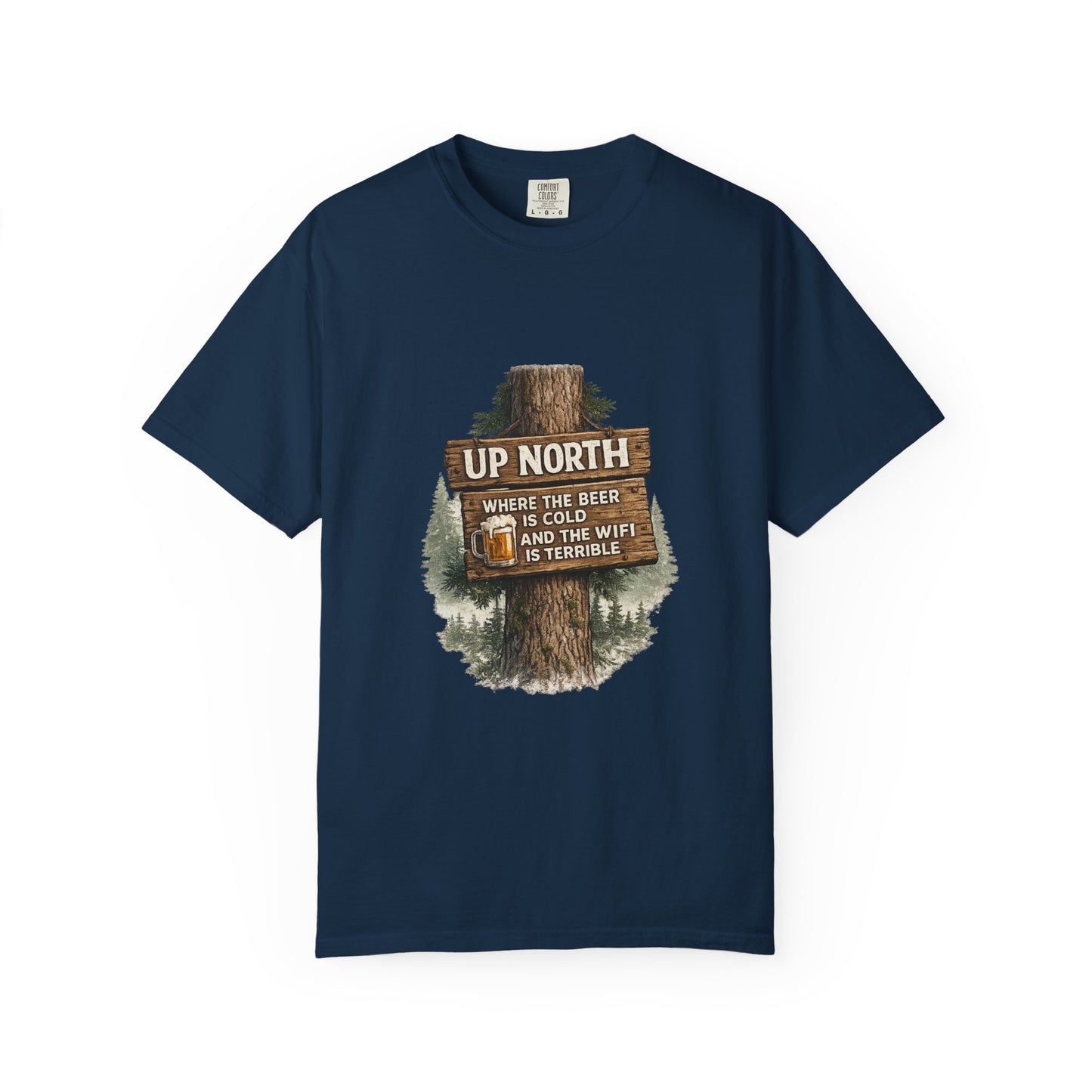 ‘Up North’ Wood Sign Tee