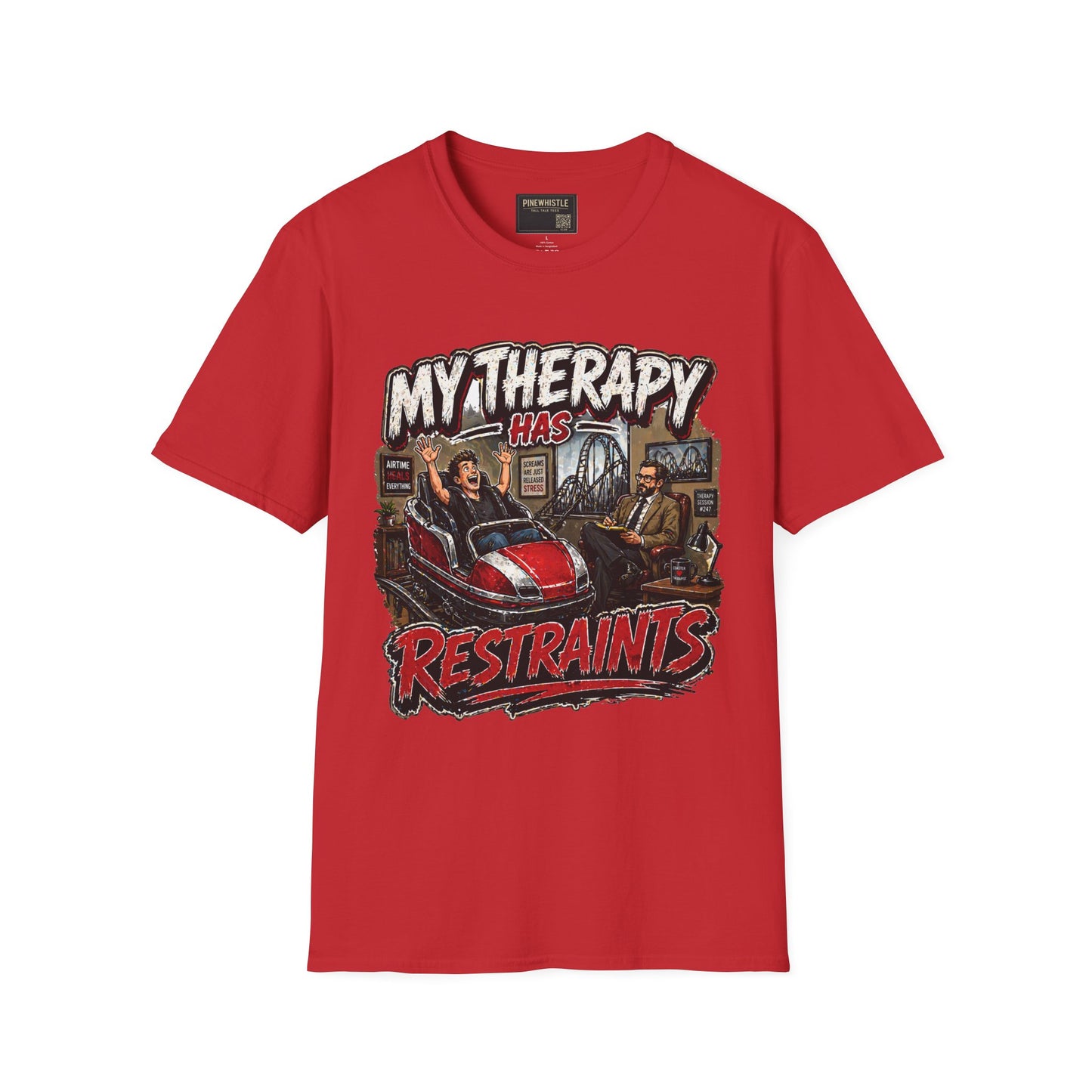 ‘My Therapy Has Restraints' Roller Coaster Tee
