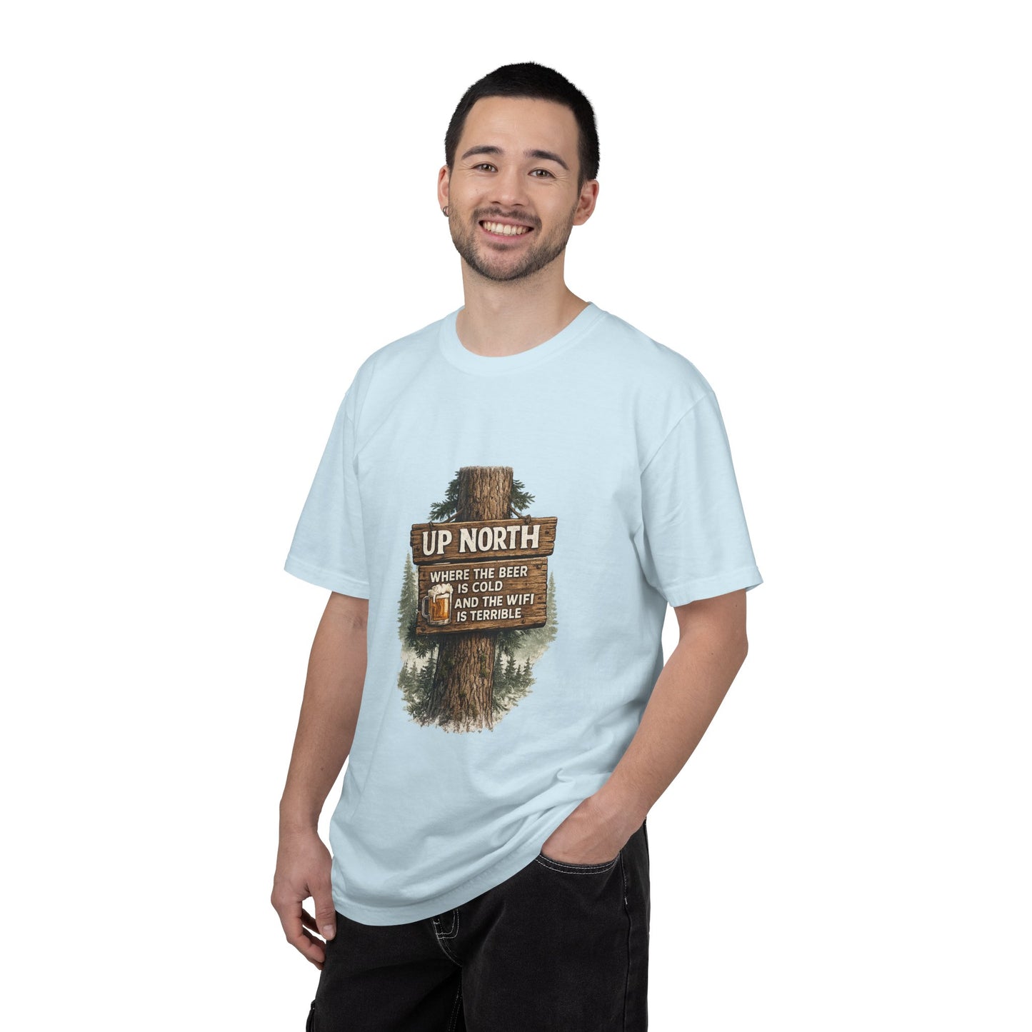 ‘Up North’ Wood Sign Tee