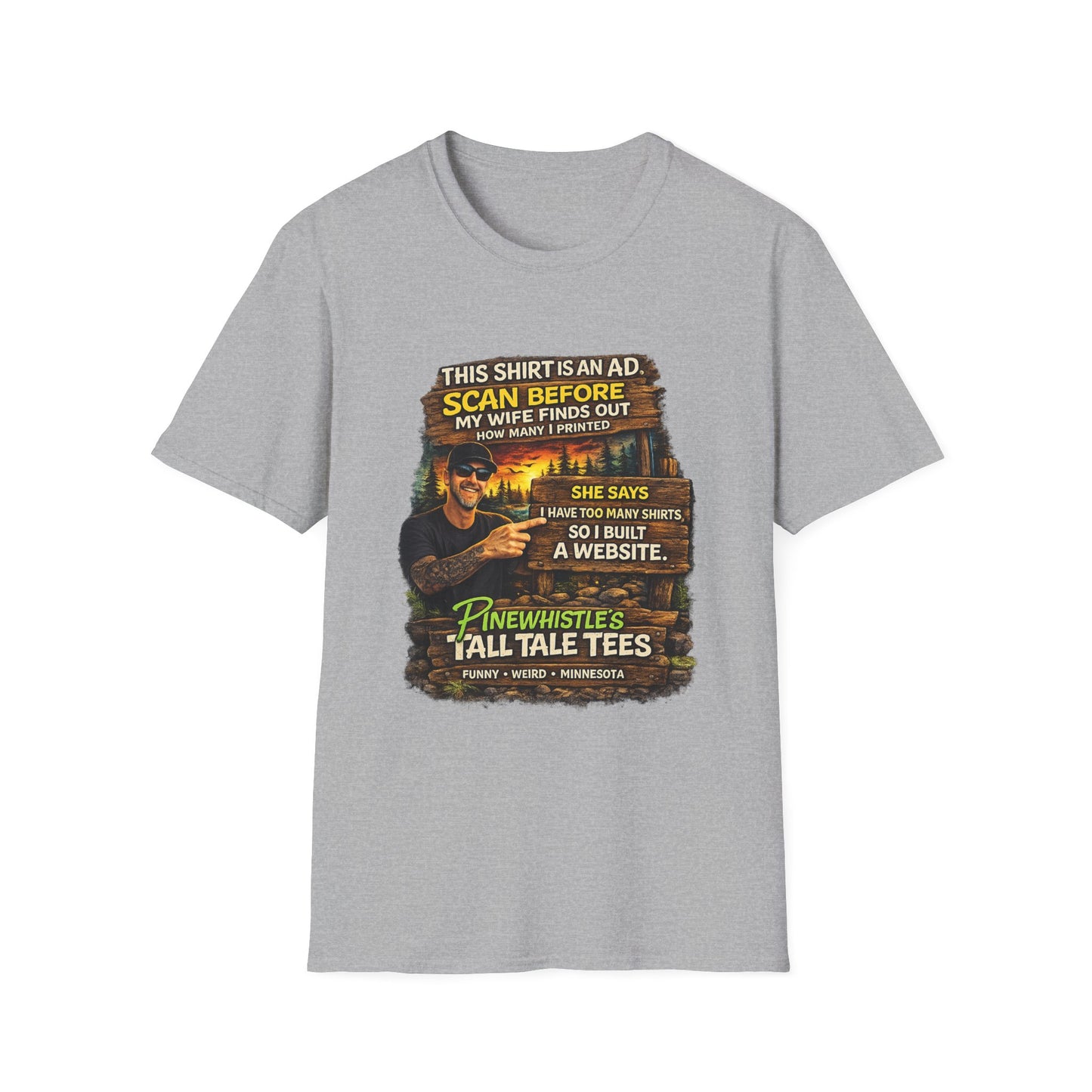 ‘Scan Before My Wife Finds Out’ Graphic Tee