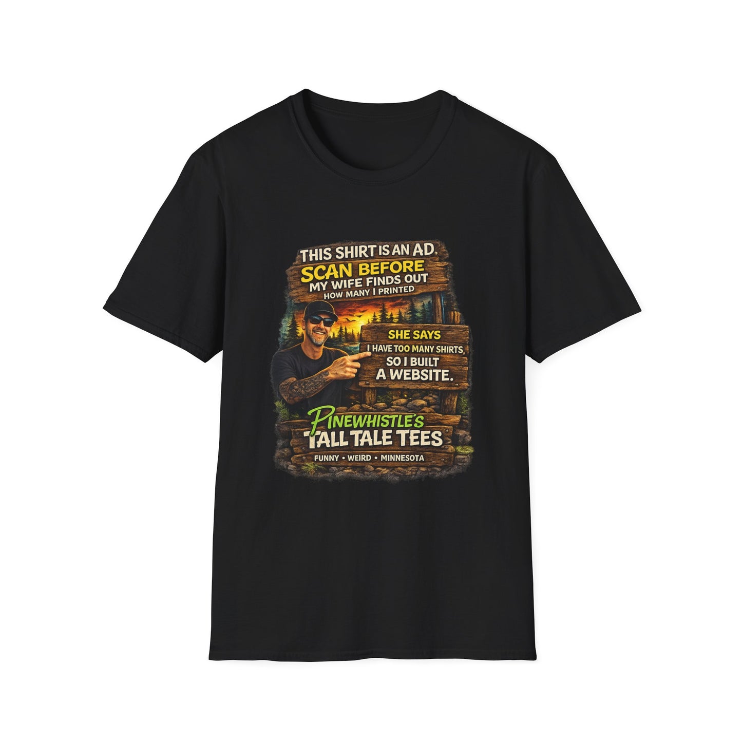 ‘Scan Before My Wife Finds Out’ Graphic Tee
