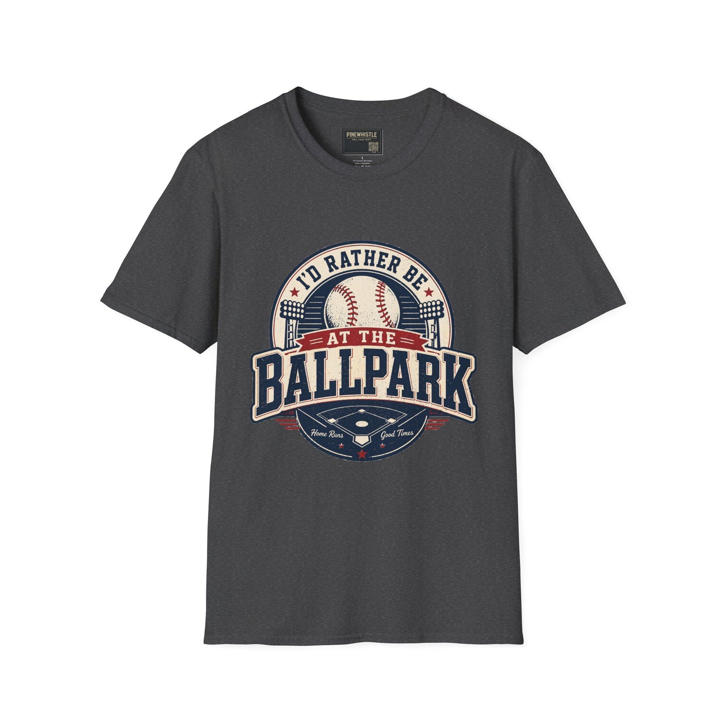 ‘I'd Rather Be At The Ballpark’ Baseball Tee