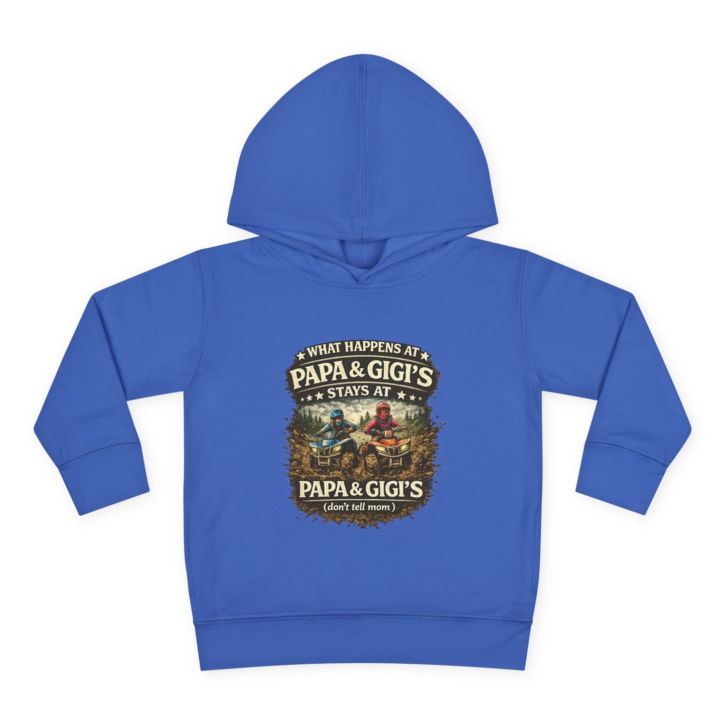 ‘What Happens at Papa & Gigi's Stays at Papa & Gigi's’ Toddler Hoodie