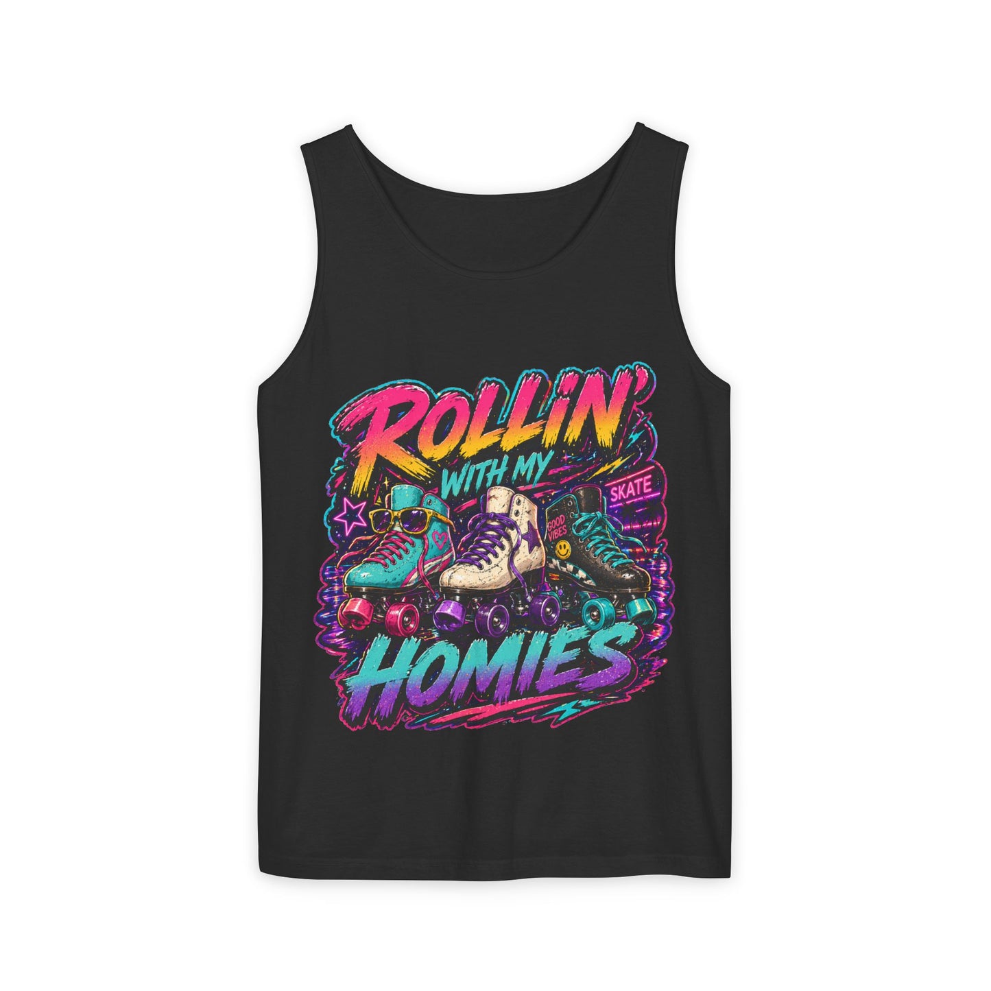 Roller Skating ‘Rollin' With My Homies’ tank