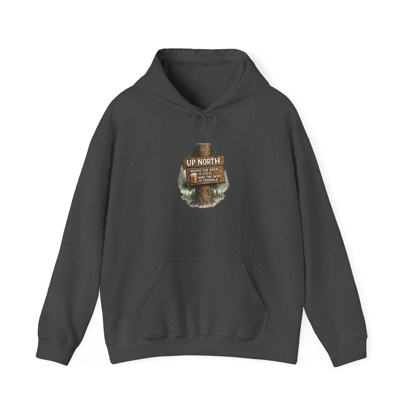 ‘Up North' Wood Sign Hoodie
