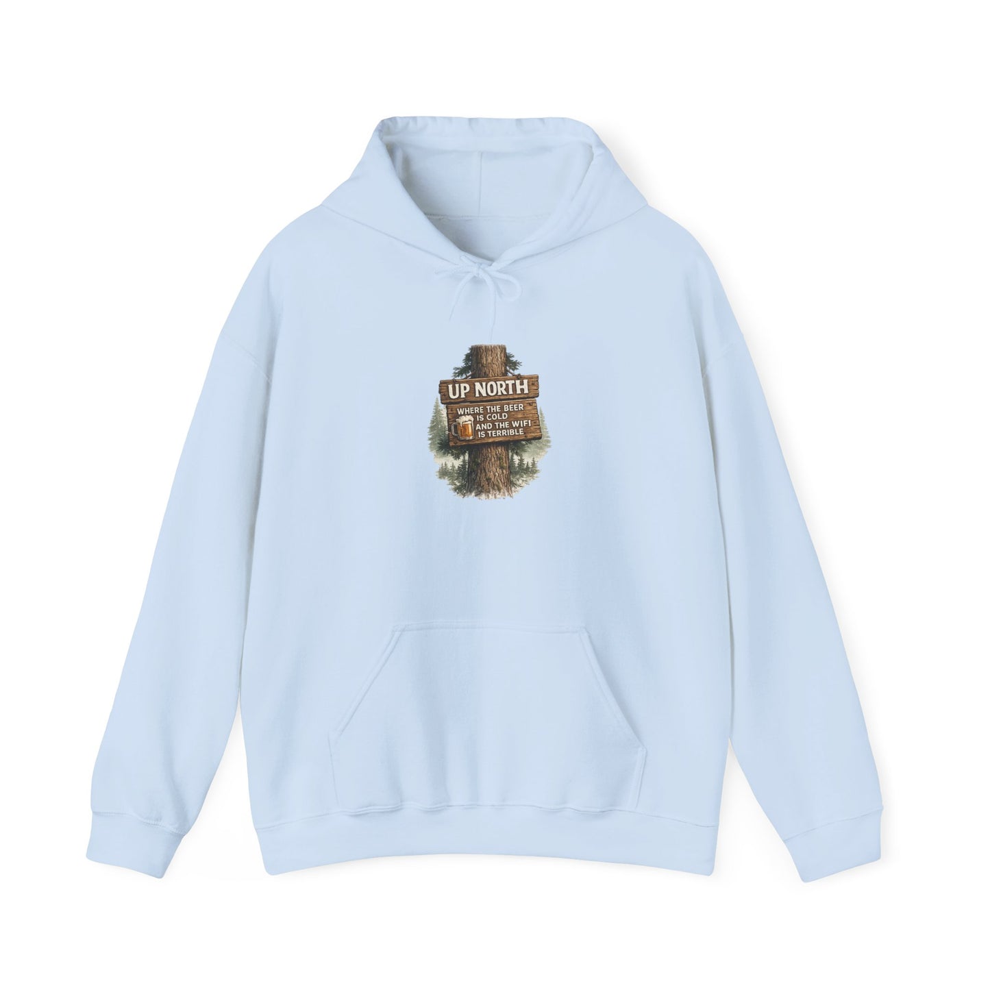 ‘Up North' Wood Sign Hoodie