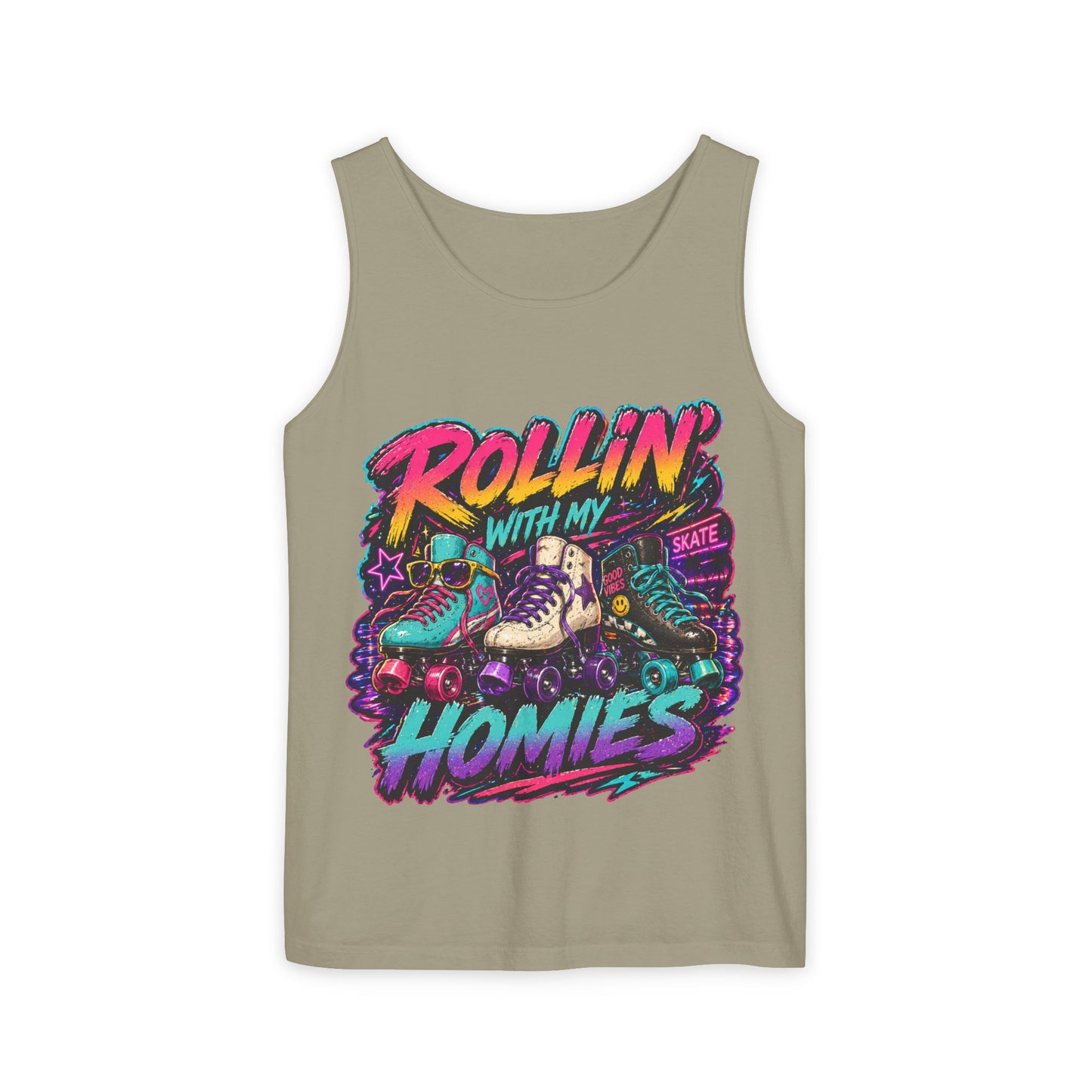 Roller Skating ‘Rollin' With My Homies’ tank