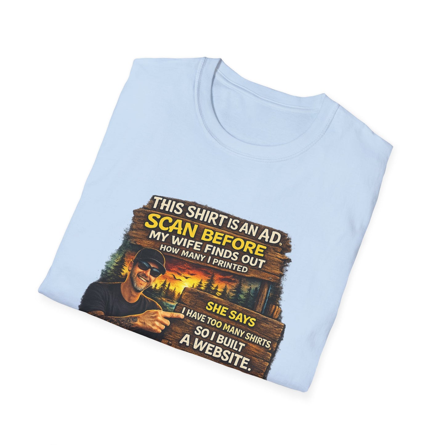 ‘Scan Before My Wife Finds Out’ Graphic Tee