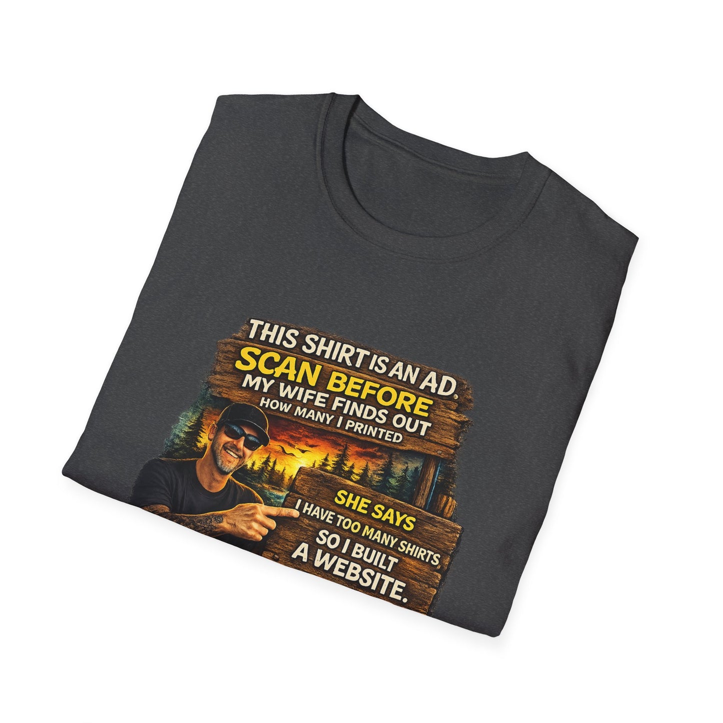 ‘Scan Before My Wife Finds Out’ Graphic Tee