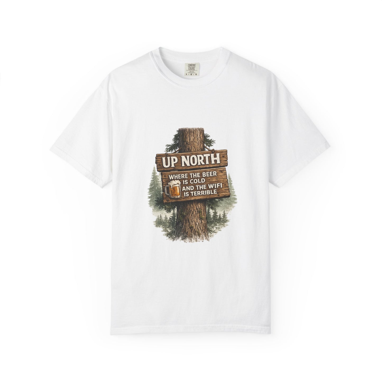 ‘Up North’ Wood Sign Tee