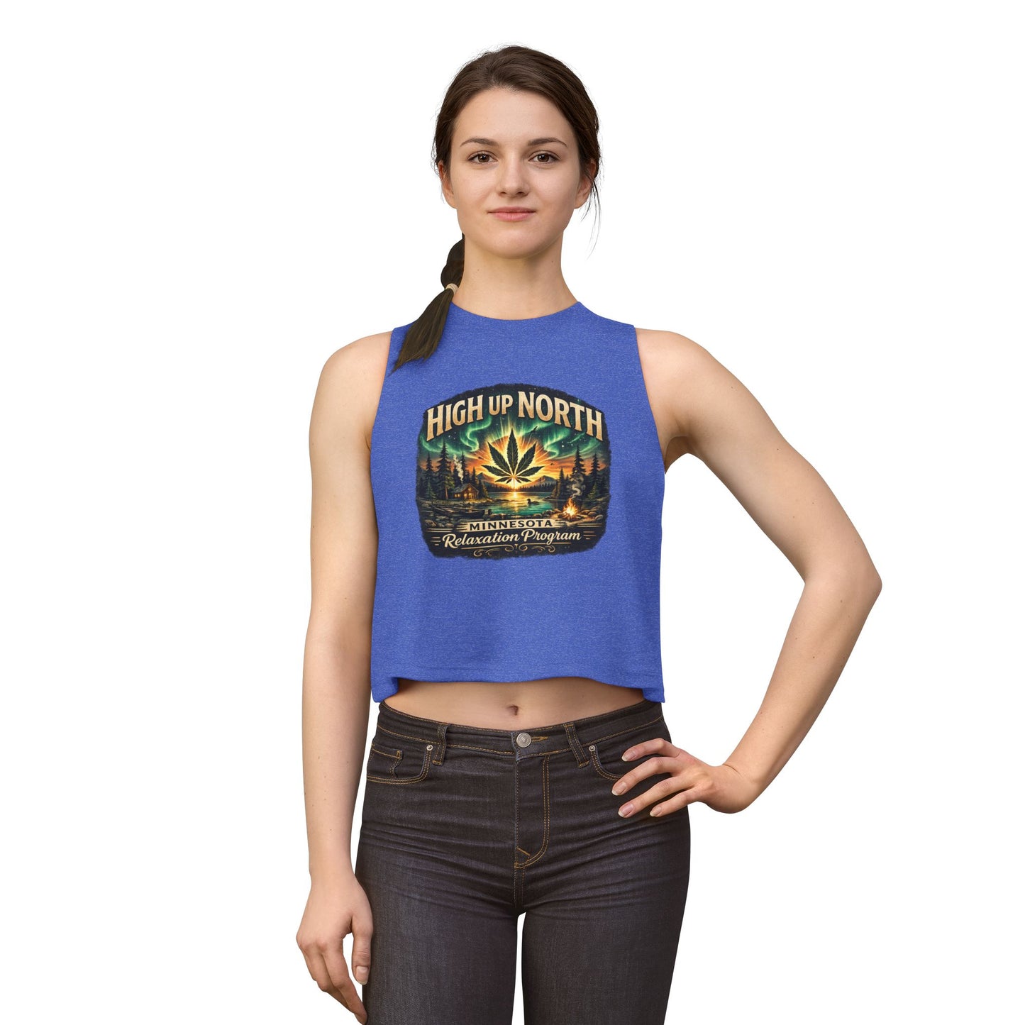 ‘High Up North’ Women’s Crop Top Tank
