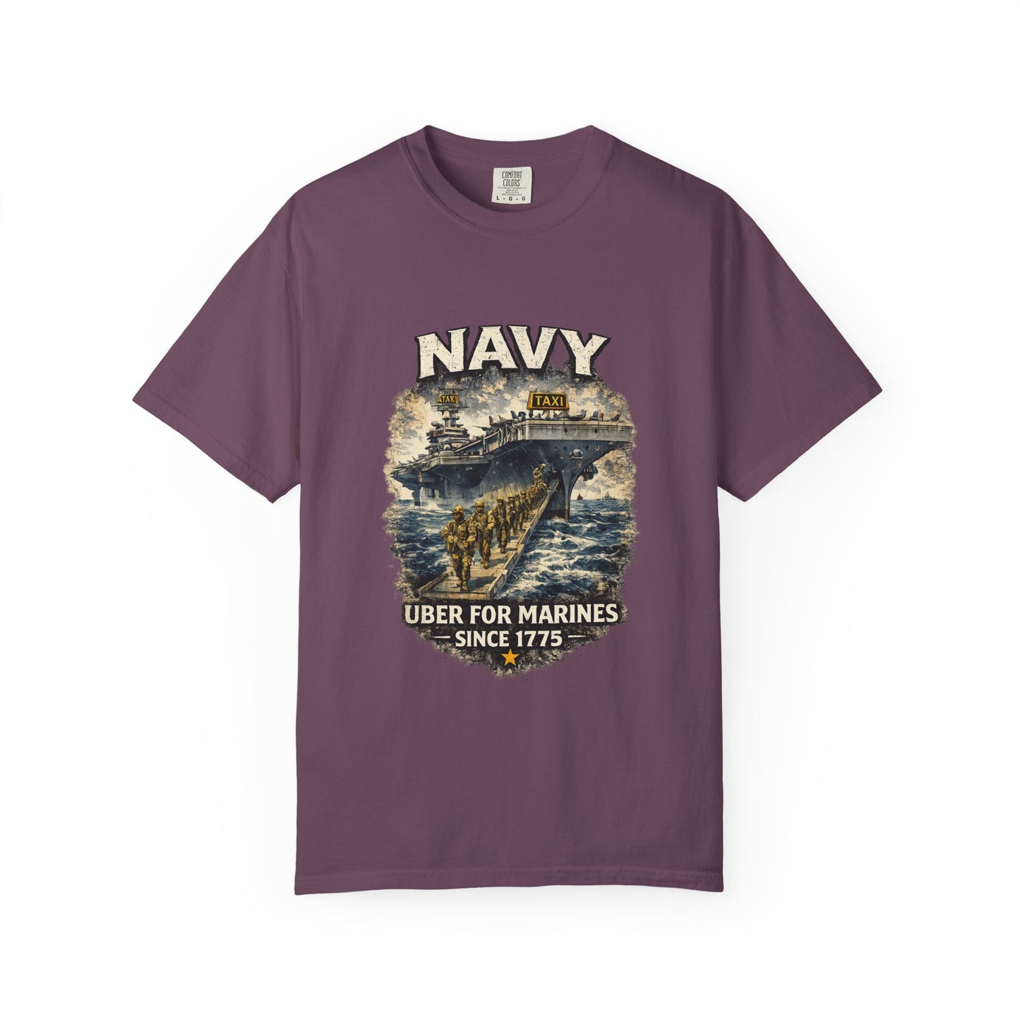 Navy 'Uber for Marines' Graphic Tee