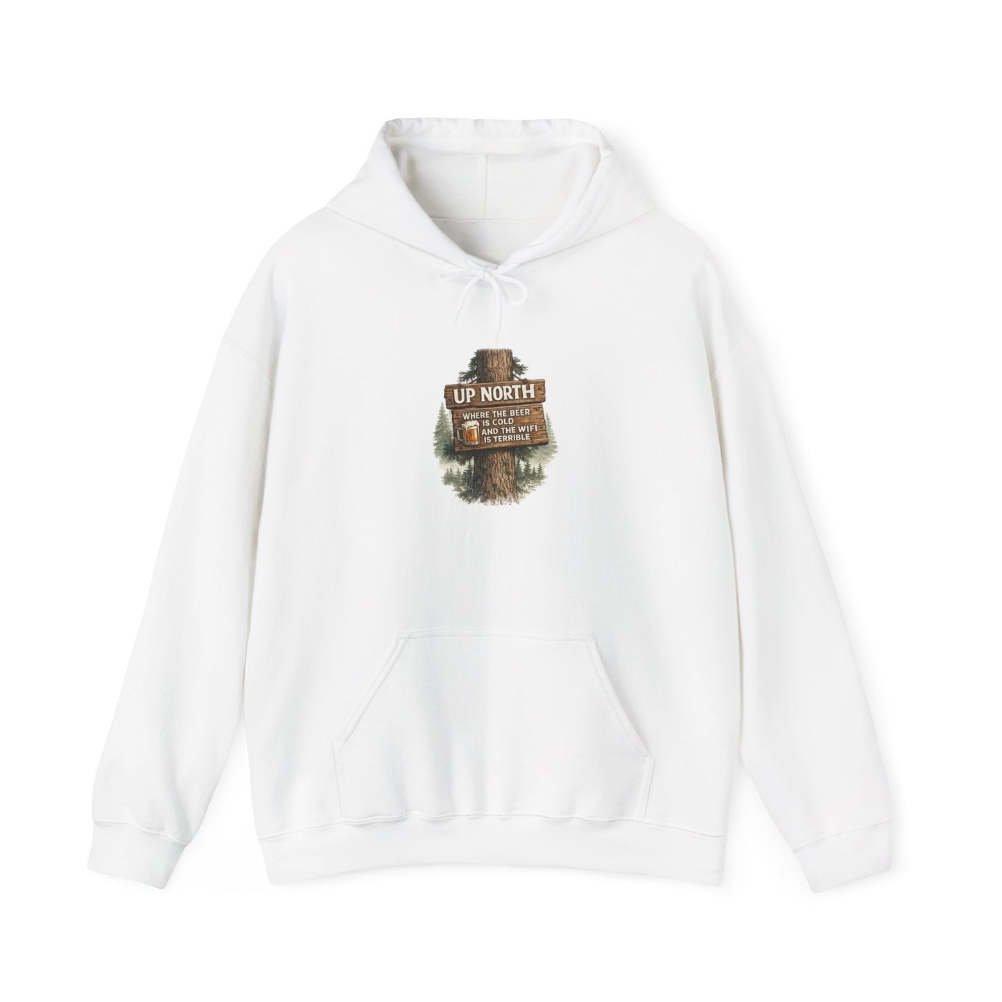 ‘Up North' Wood Sign Hoodie