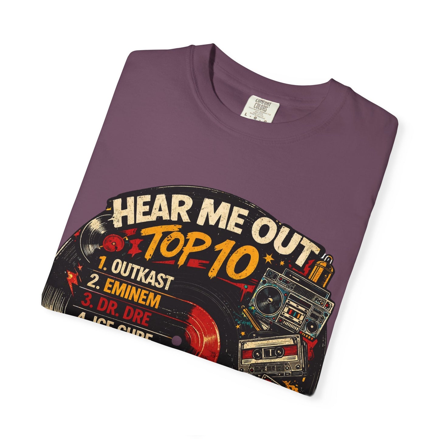 ‘Hear Me Out’ Top 10 Rap Legends Tee