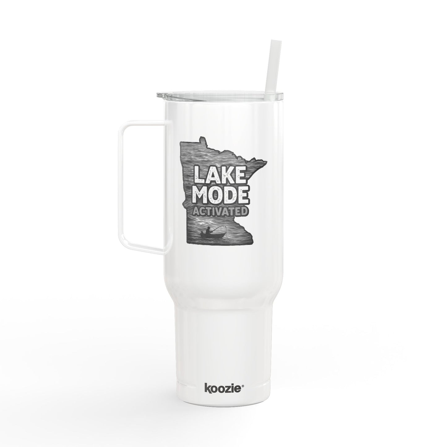 ‘Lake Mode Activated’ Engraved Travel Mug