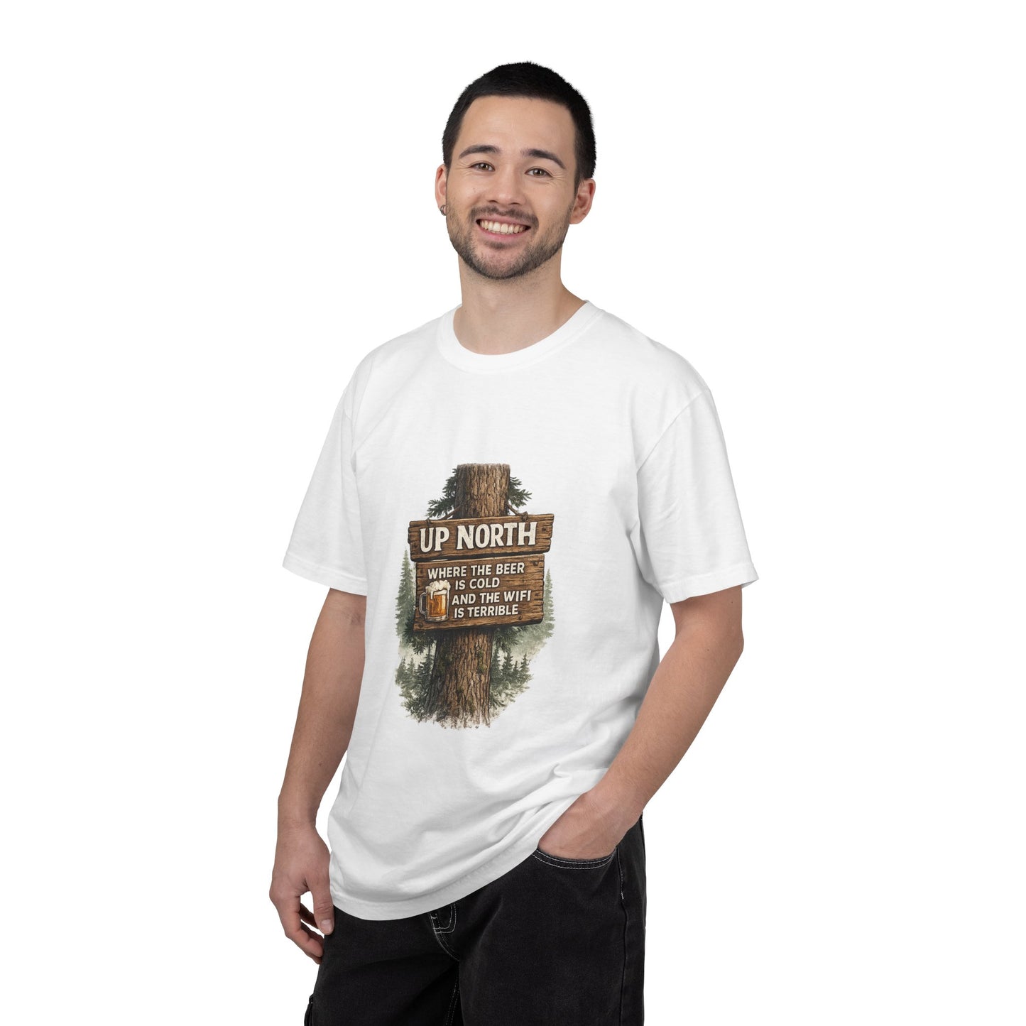 ‘Up North’ Wood Sign Tee