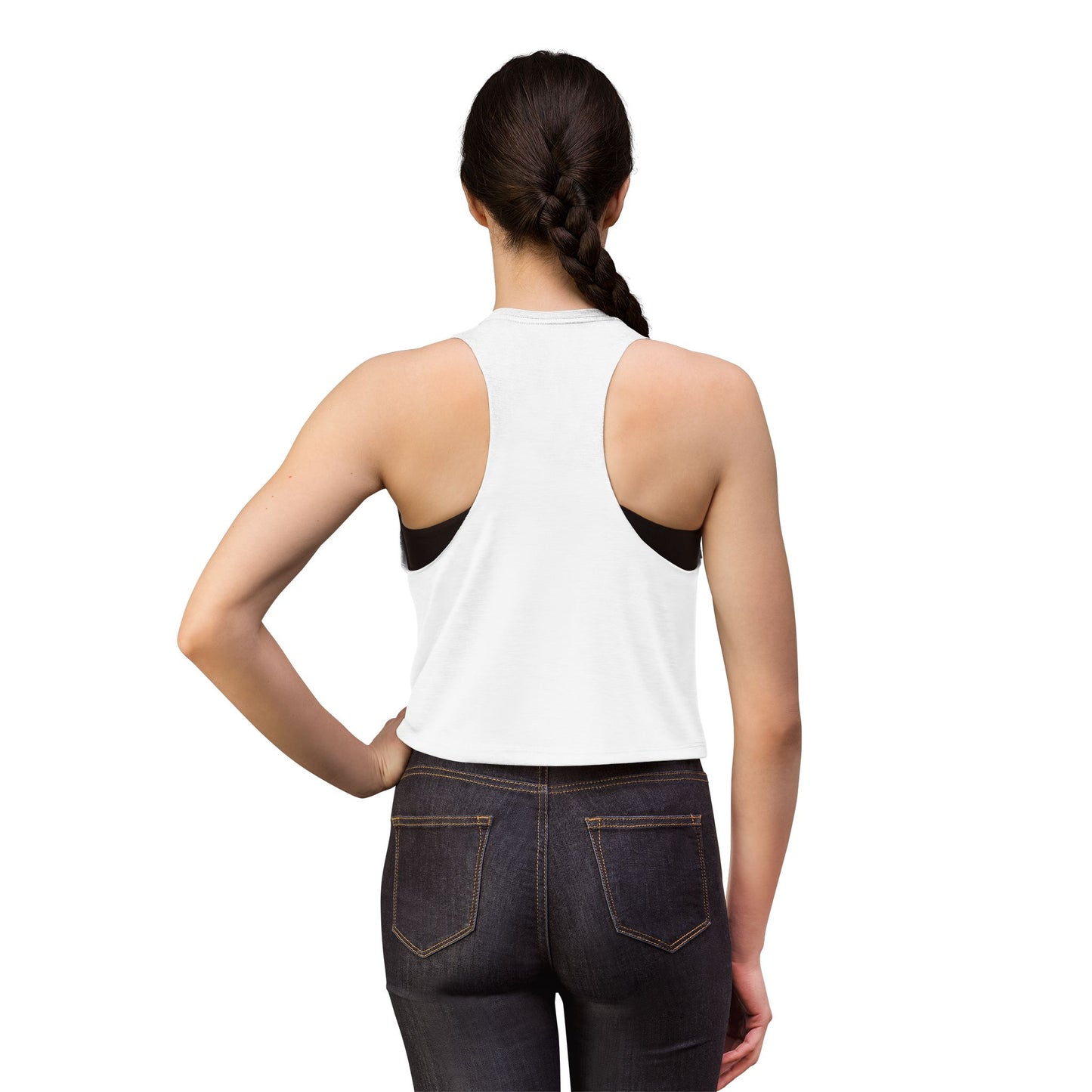 Navy 'Uber for Marines' Women's Cropped Tank Top