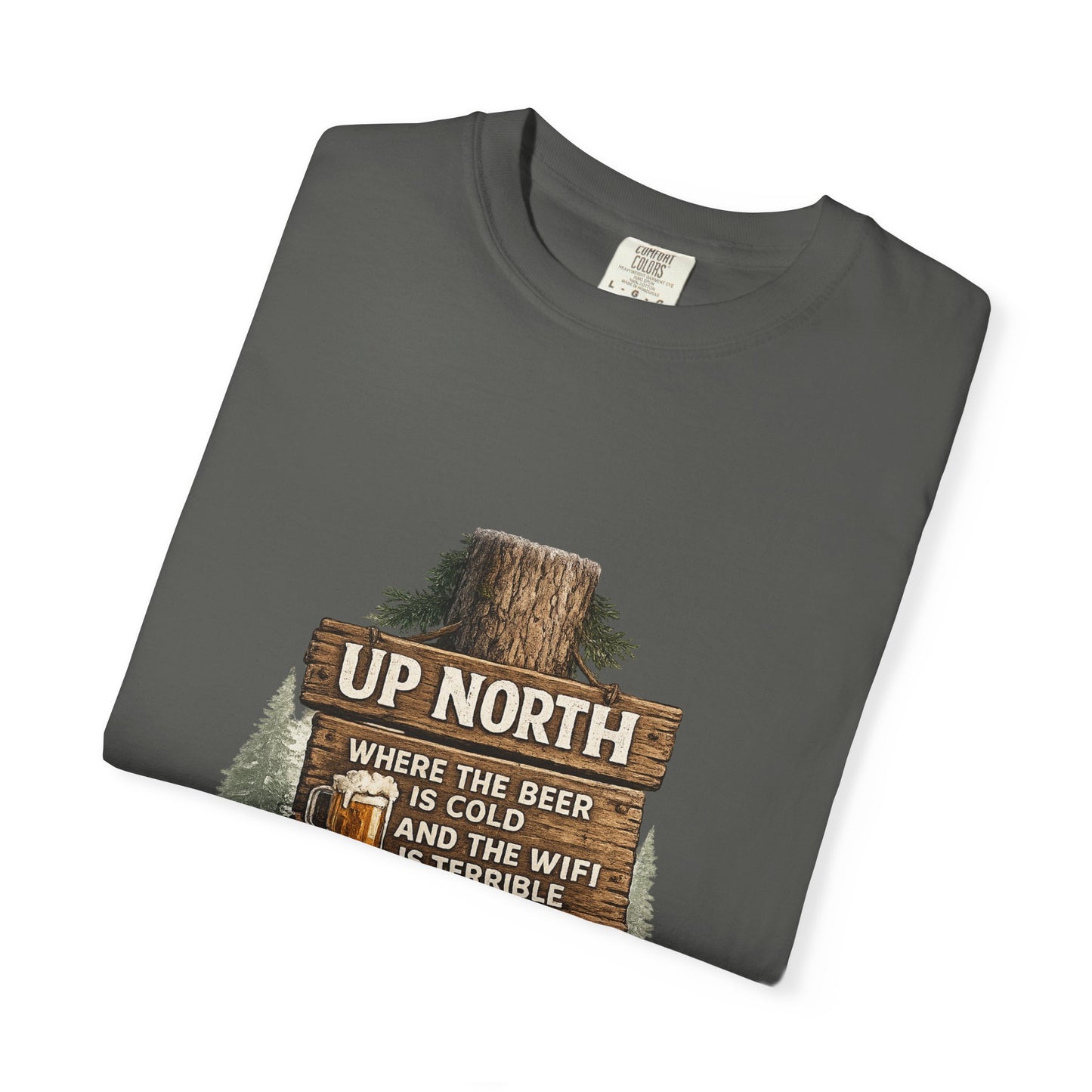 ‘Up North’ Wood Sign Tee