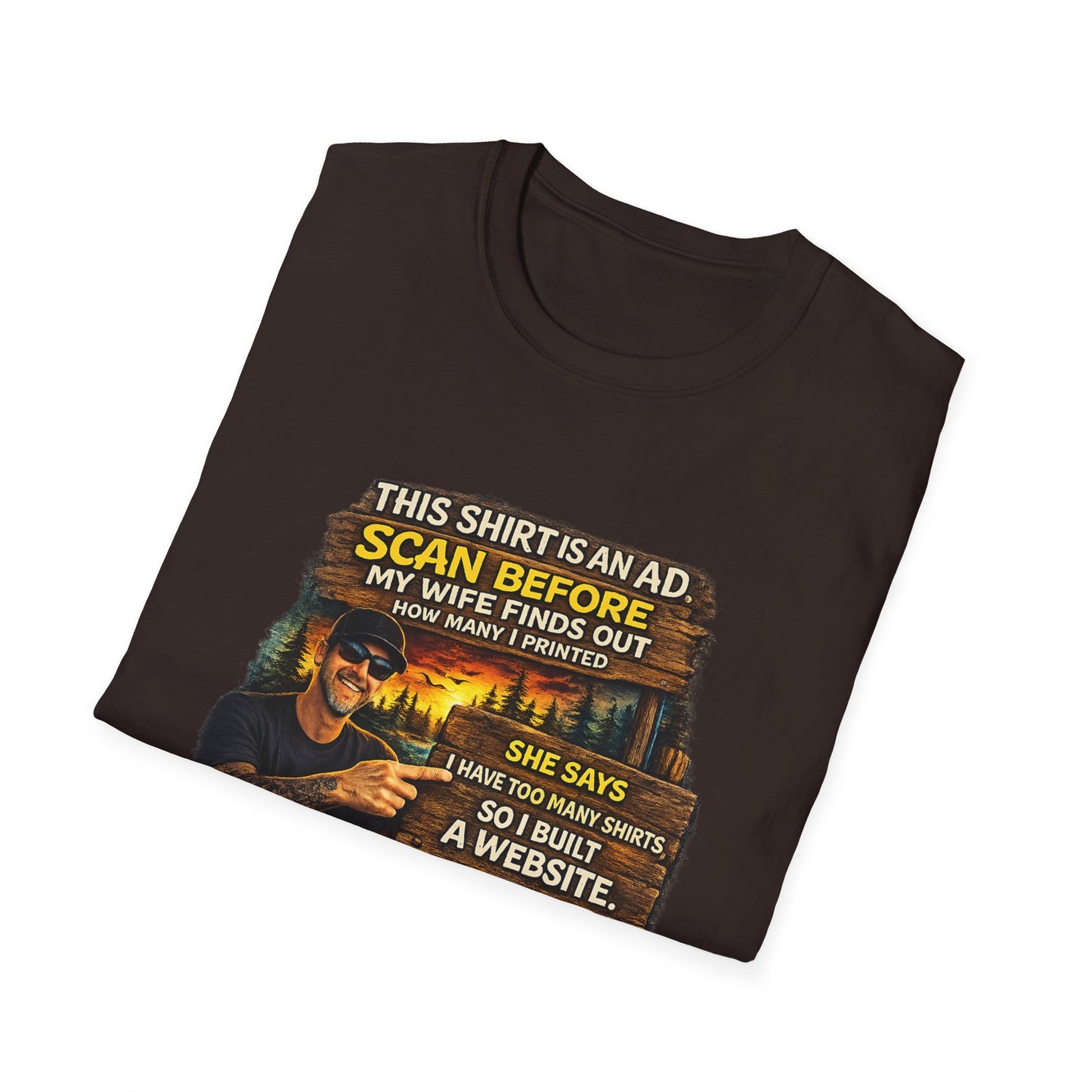 ‘Scan Before My Wife Finds Out’ Graphic Tee