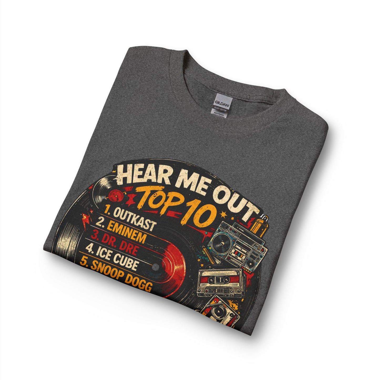 ‘Hear Me Out’ Top 10 Rap Legends Vintage Long Sleeve Tee