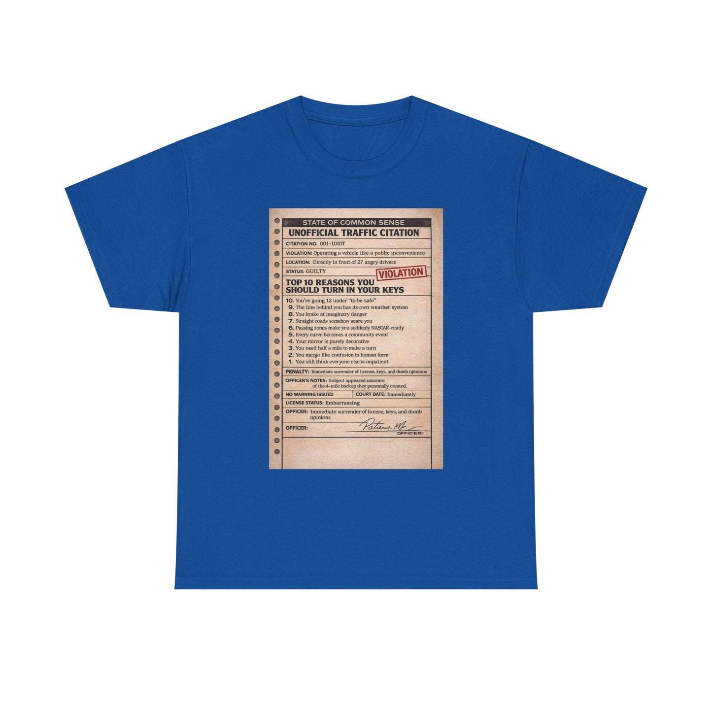 ‘You Can’t Drive’ tee