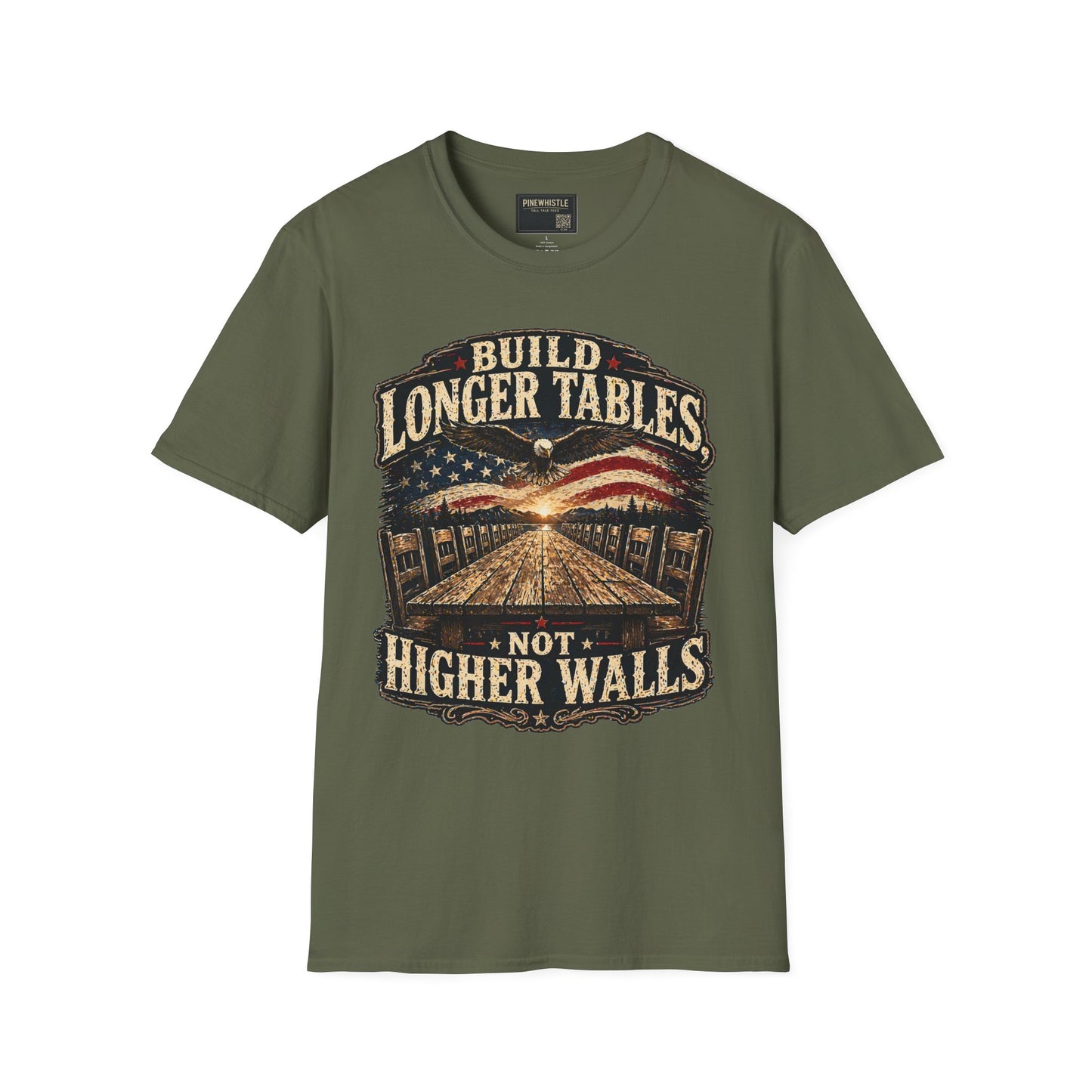 ‘Build Longer Tables Not Higher Walls’ USA Tee