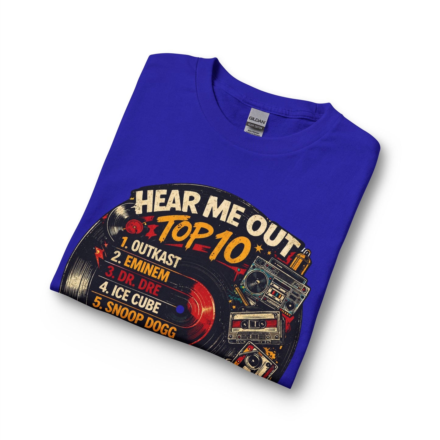 ‘Hear Me Out’ Top 10 Rap Legends Vintage Long Sleeve Tee
