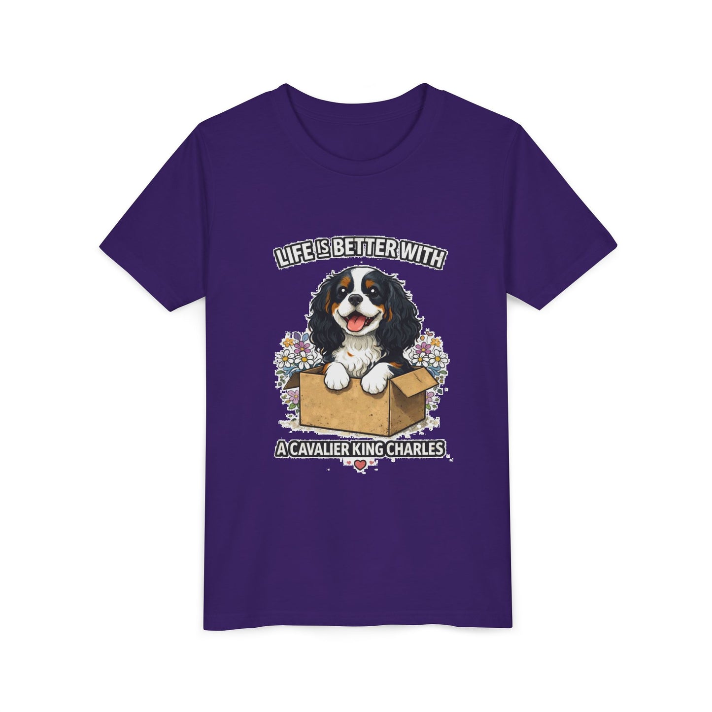‘Life Is Better With A Cavalier King Charles’ Youth Tee