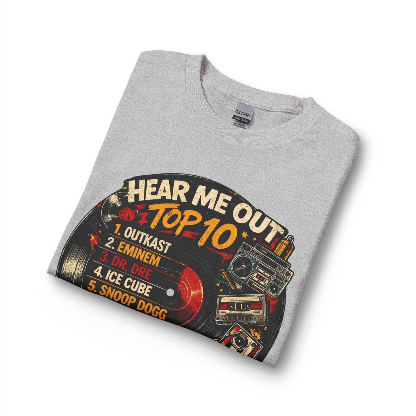 ‘Hear Me Out’ Top 10 Rap Legends Vintage Long Sleeve Tee