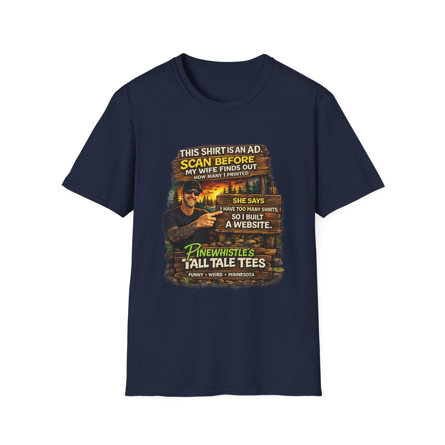 ‘Scan Before My Wife Finds Out’ Graphic Tee