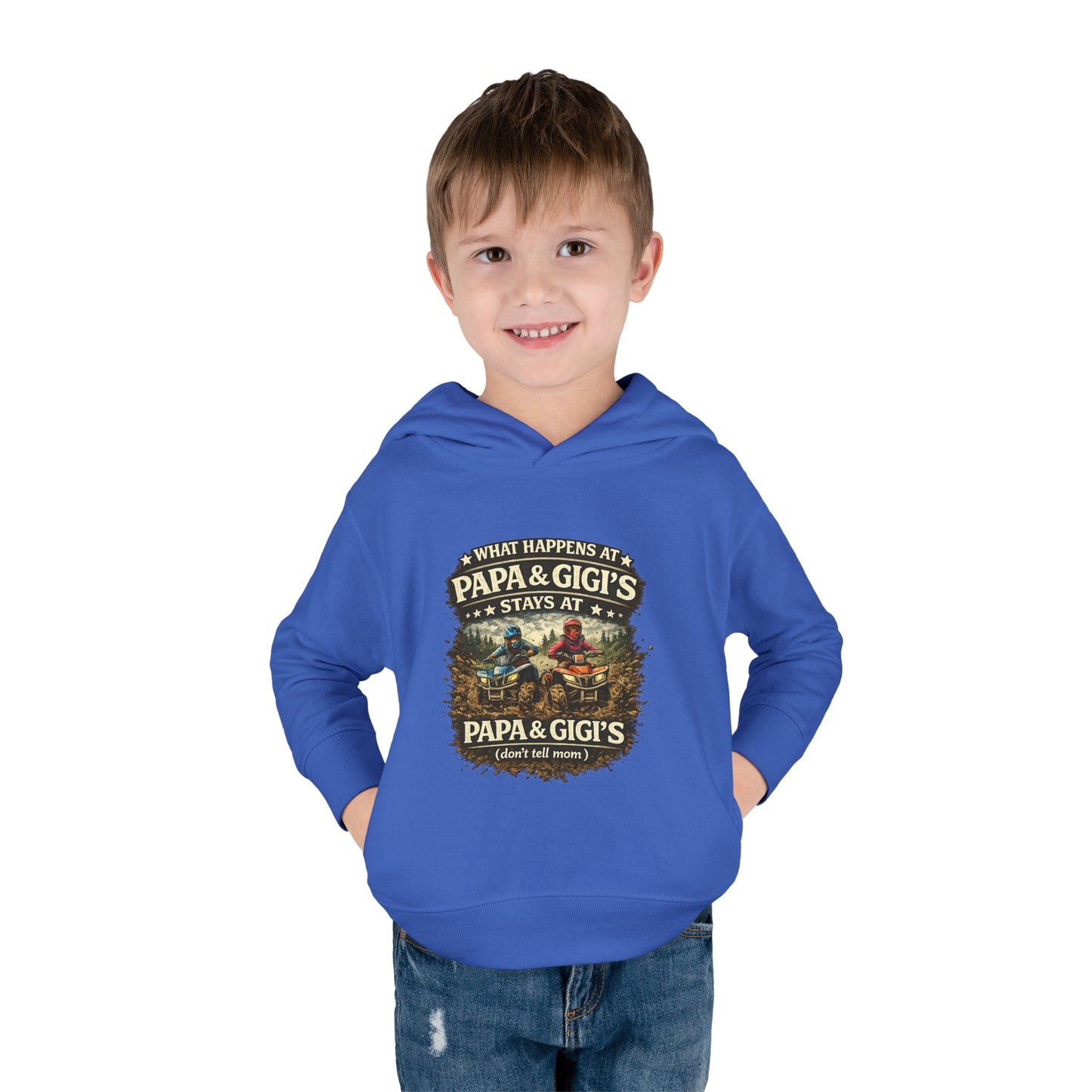 ‘What Happens at Papa & Gigi's Stays at Papa & Gigi's’ Toddler Hoodie
