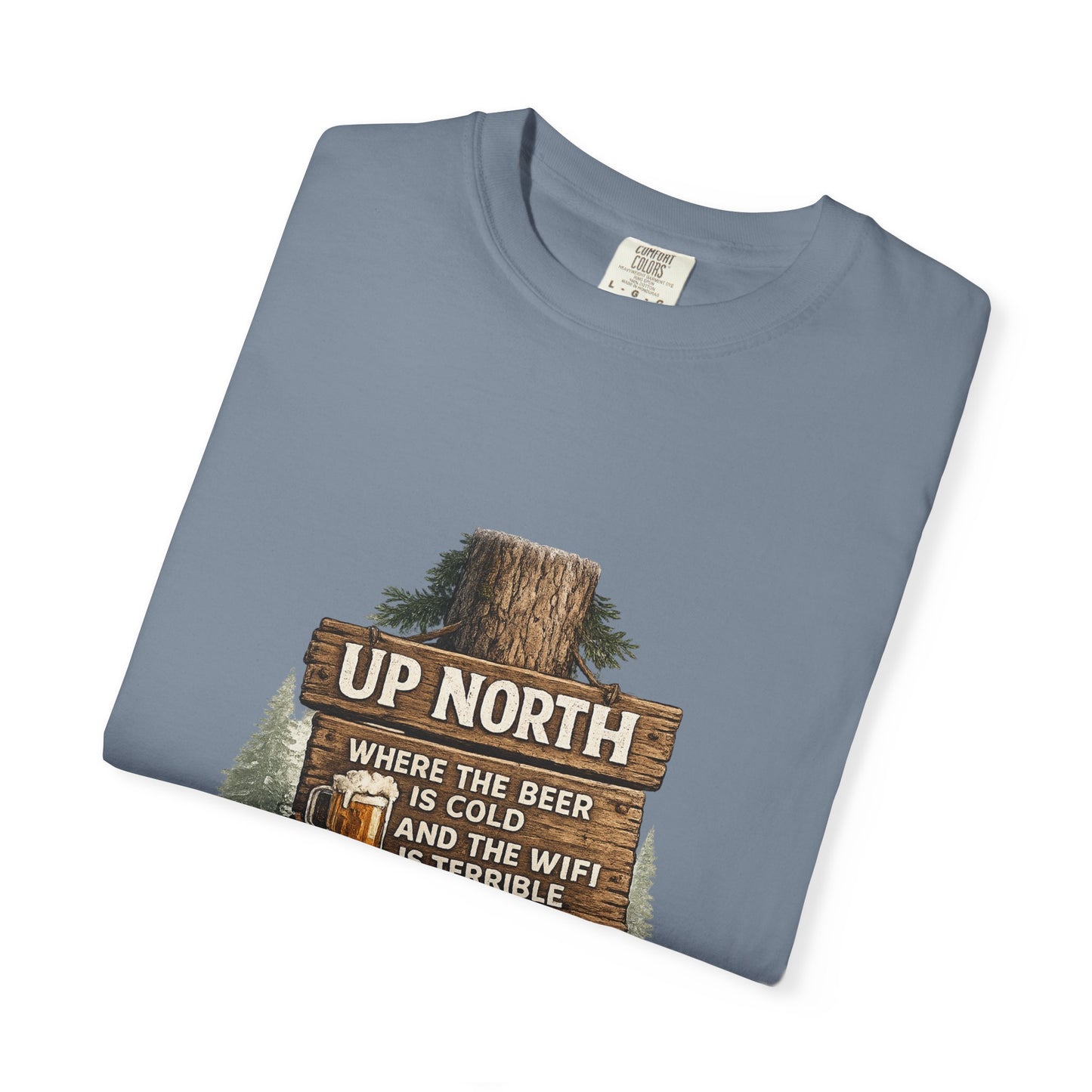 ‘Up North’ Wood Sign Tee