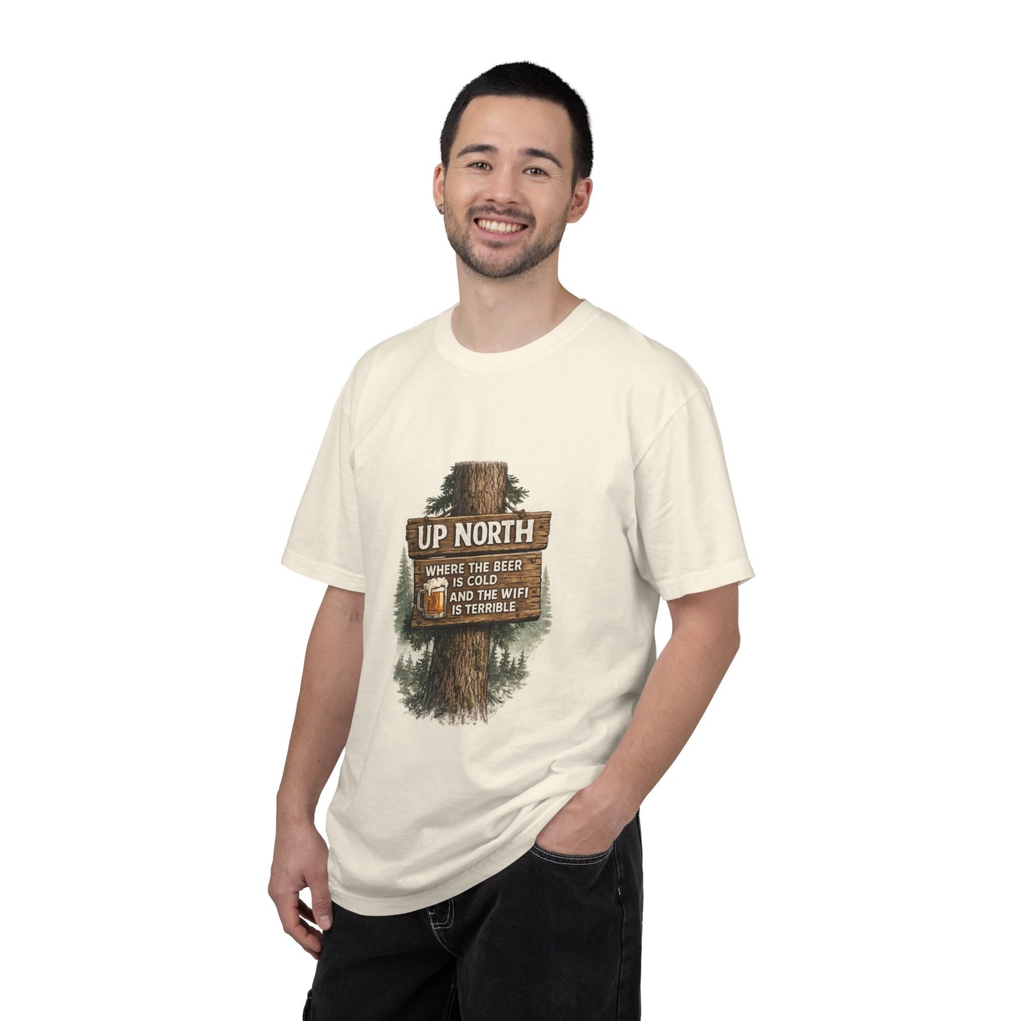 ‘Up North’ Wood Sign Tee