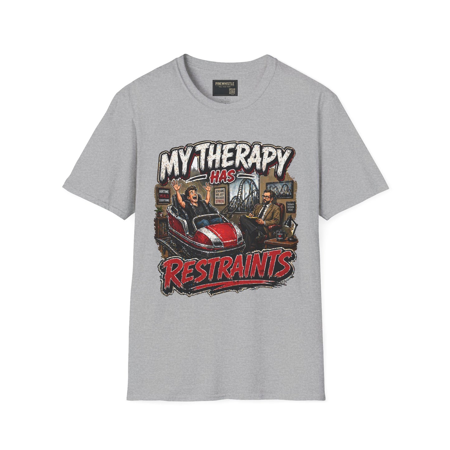‘My Therapy Has Restraints' Roller Coaster Tee