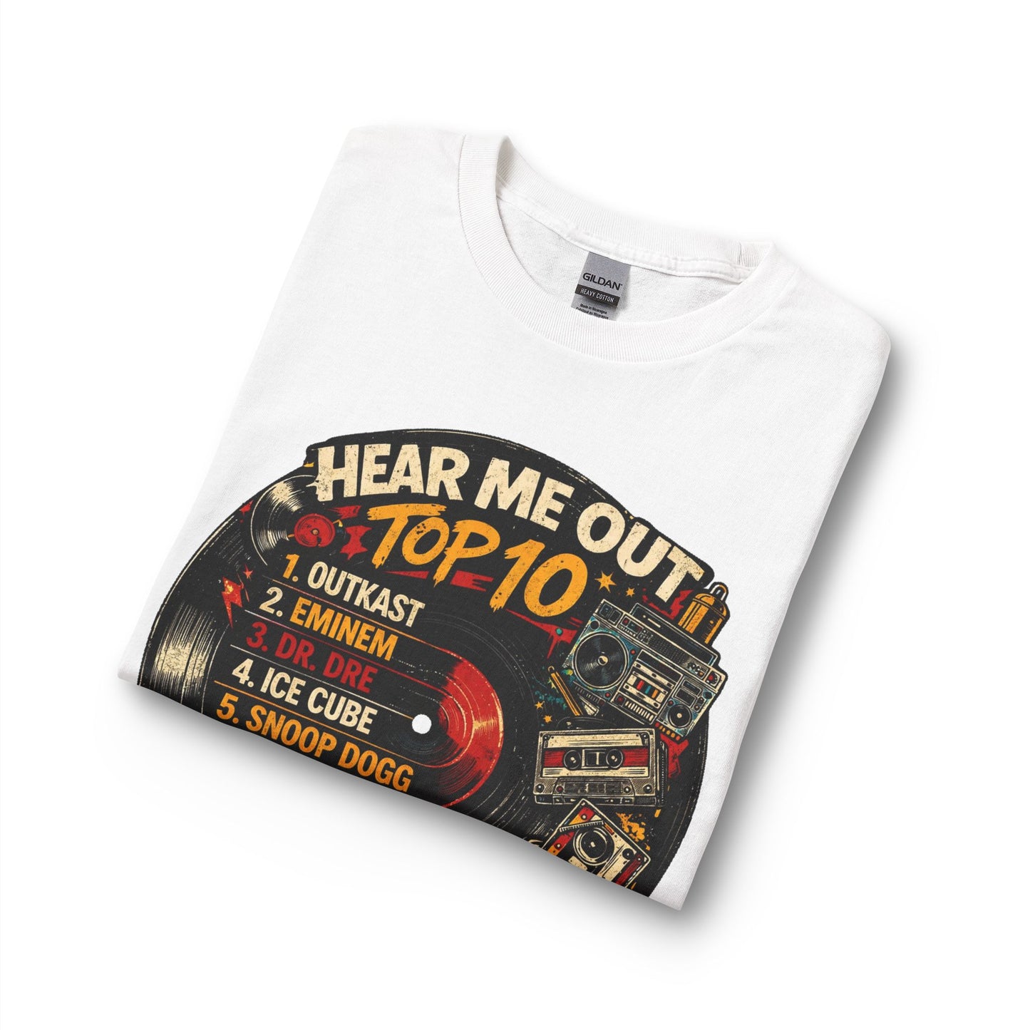‘Hear Me Out’ Top 10 Rap Legends Vintage Long Sleeve Tee